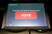 Electronic Voting Ballot, Washington DC, USA