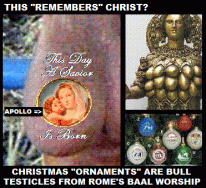 CHRISTMAS ORNAMENTS ARE BULL TESTICLES