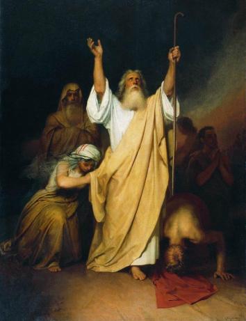 1861 PRayer of Mo ses afteR the Is Ra e l ites go thRough the Red Sea oiL on canvas 142.6 x 105.7 cm