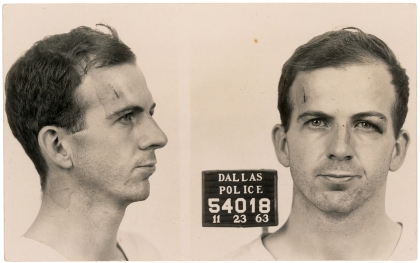 This handout photo received October 16, 2013 courtesy of RR Auction shows Lee Harvey Oswald's Dallas Police mug shot after he was arrested for the assassination of former US president John F. Kennedy. RR Auction is holding the most extensive JFK auction of the year, fifty years after his tragic assassination in Dallas,Texas on November 22, 1963, offering a collection of museum-quality items relating to John F. Kennedy, his family, and the tragedy of his death. The live auction takes place on October 24, 2013 in Boston, Massachusetts. AFP PHOTO/RR AUCTION/HANDOUT/ RESTRICTED TO EDITORIAL USE - MANDATORY CREDIT "AFP PHOTO / RR AUCTION / HANDOUT" - NO MARKETING NO ADVERTISING CAMPAIGNS - DISTRIBUTED AS A SERVICE TO CLIENTSHANDOUT/AFP/Getty Images