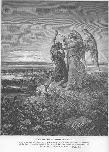 jacob wrestles with angel god