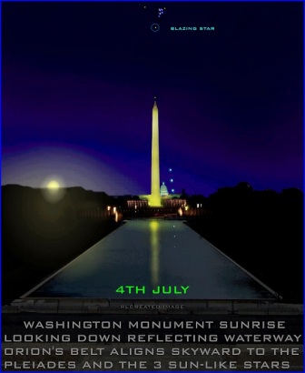 O2 Washington Monument sunrise 4th july